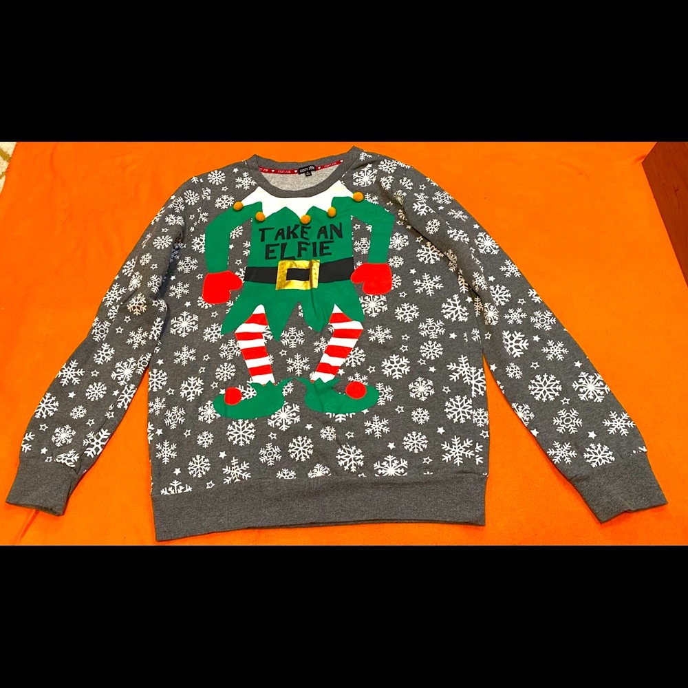 Cozy Zoe “Take an Elfie” holiday sweater